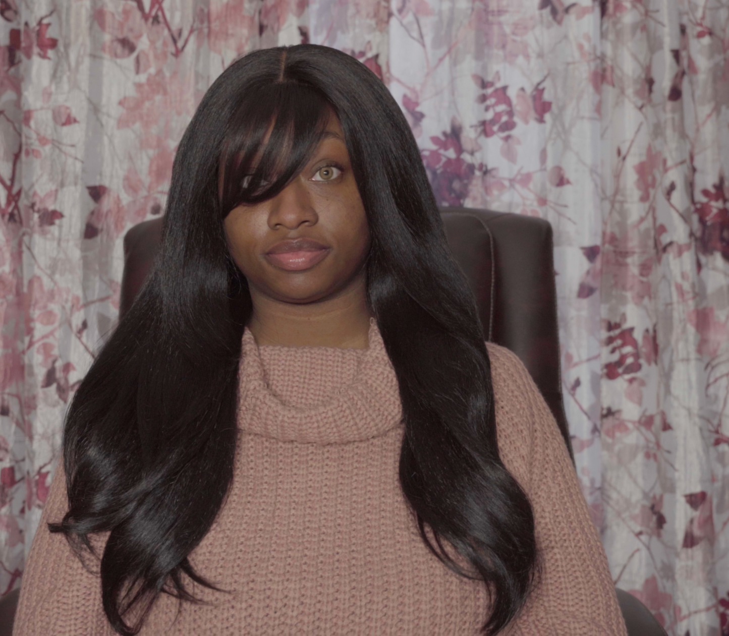 Janet Collection Human Hair Blend HD Lace Front Wig 360 Glueless Melt Hand-Tied 13X6 Frontal Part Bata